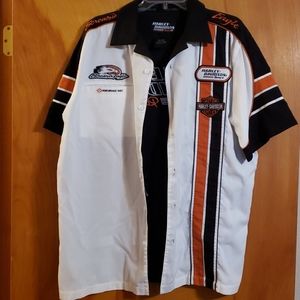 Harley Davidson Racing button up